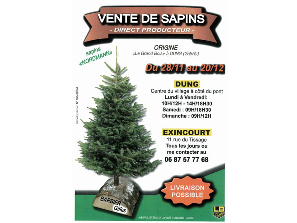 vente de sapins Gilles