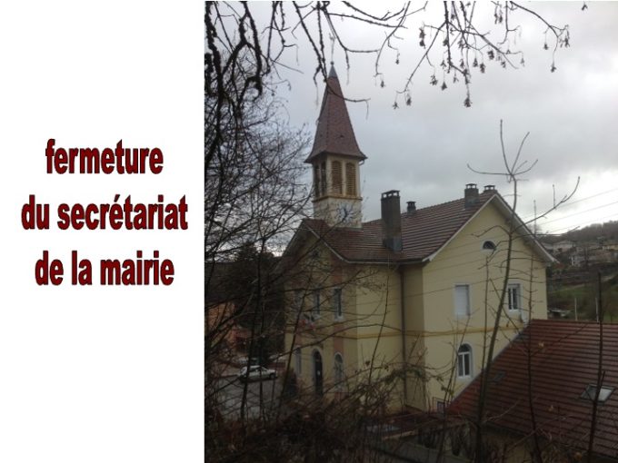 fermeture mairie Dung