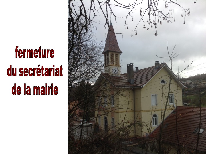 FERMETURE MAIRIE