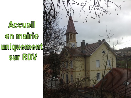 ACCUEIL EN MAIRIE UNIQUEMENT SUR RDV