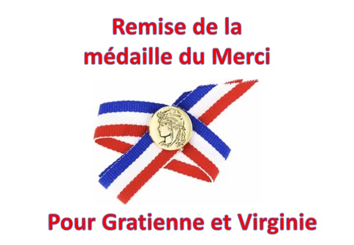 REMISE DE LA MÉDAILLE DU MERCI