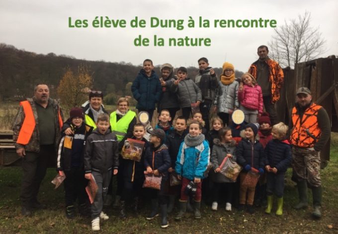 sortie des élèves avec les chasseurs1