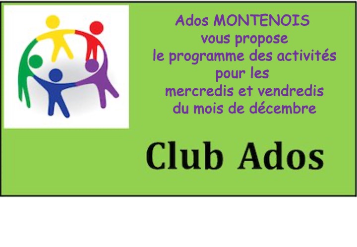 ADOS MONTENOIS LE PROGRAMME