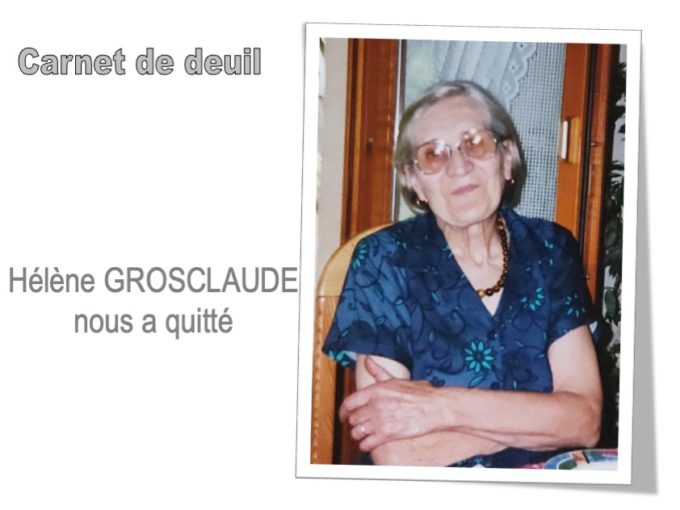 décès Helene grosclaude1