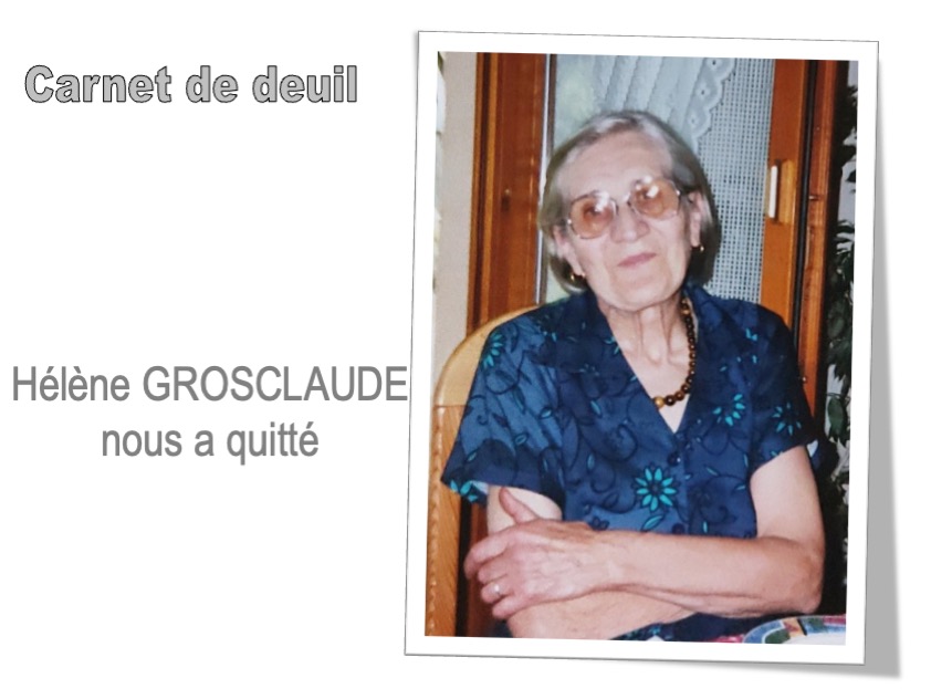 décès Helene grosclaude1