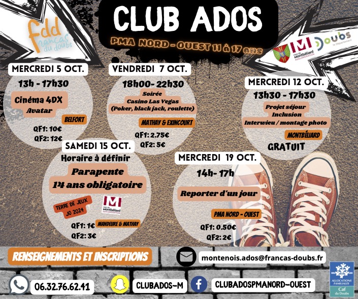 activités club ados Montenois2