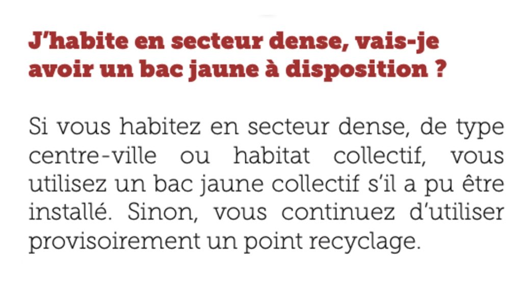 info de PMA bacs jaunes et gris collecte de mars8