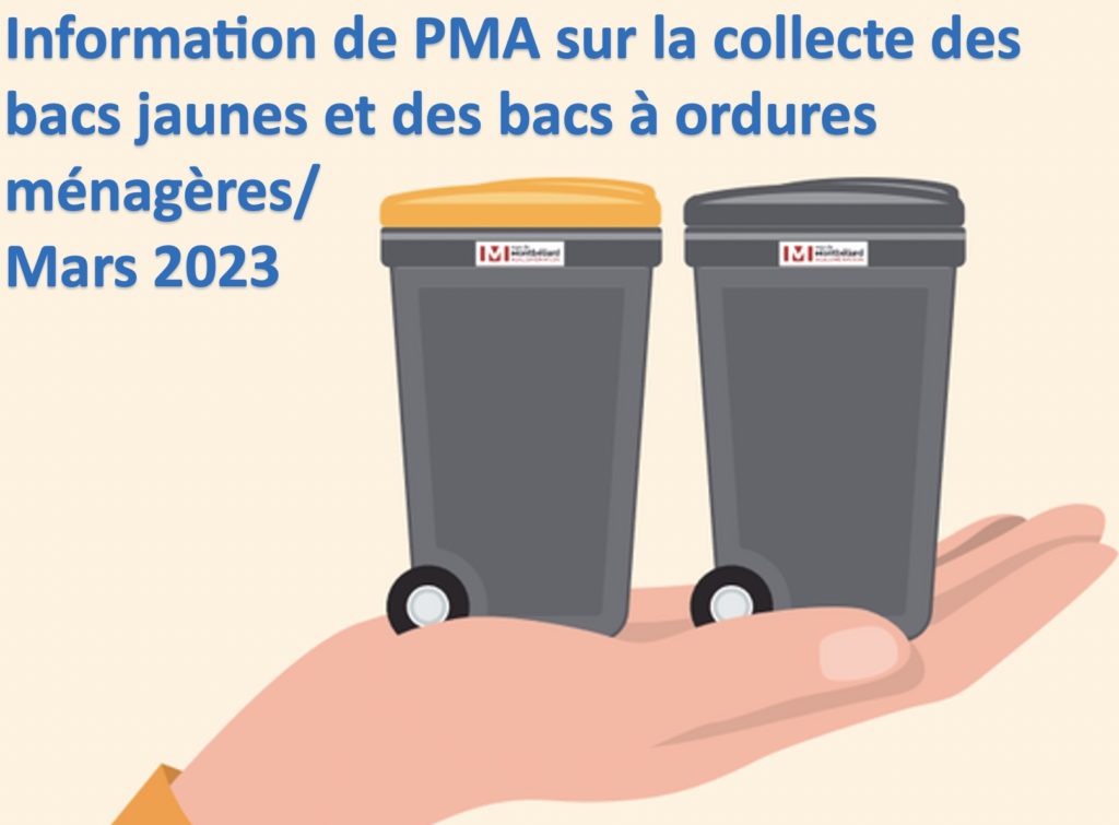 info de PMA bacs jaunes et gris collecte de mars1