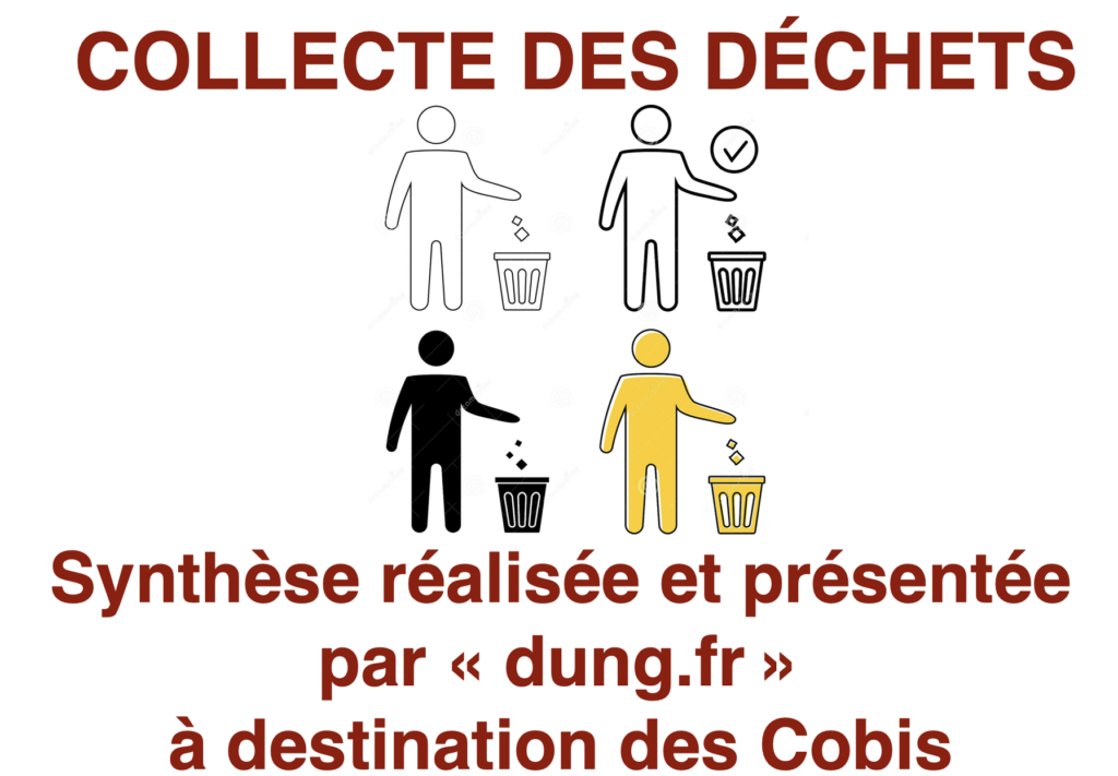 SYNTHÈSE DE LA COLLECTE DES DÉCHETS AVEC GRILLE TARIFAIRE