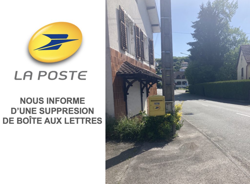 LA POSTE : SUPPRESSION D’UN POINT DE RELEVAGE