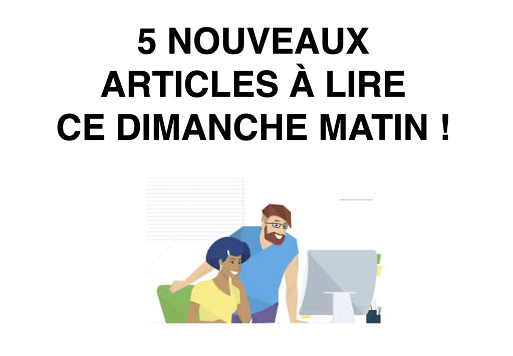 5 NOUVEAUX ARTICLES