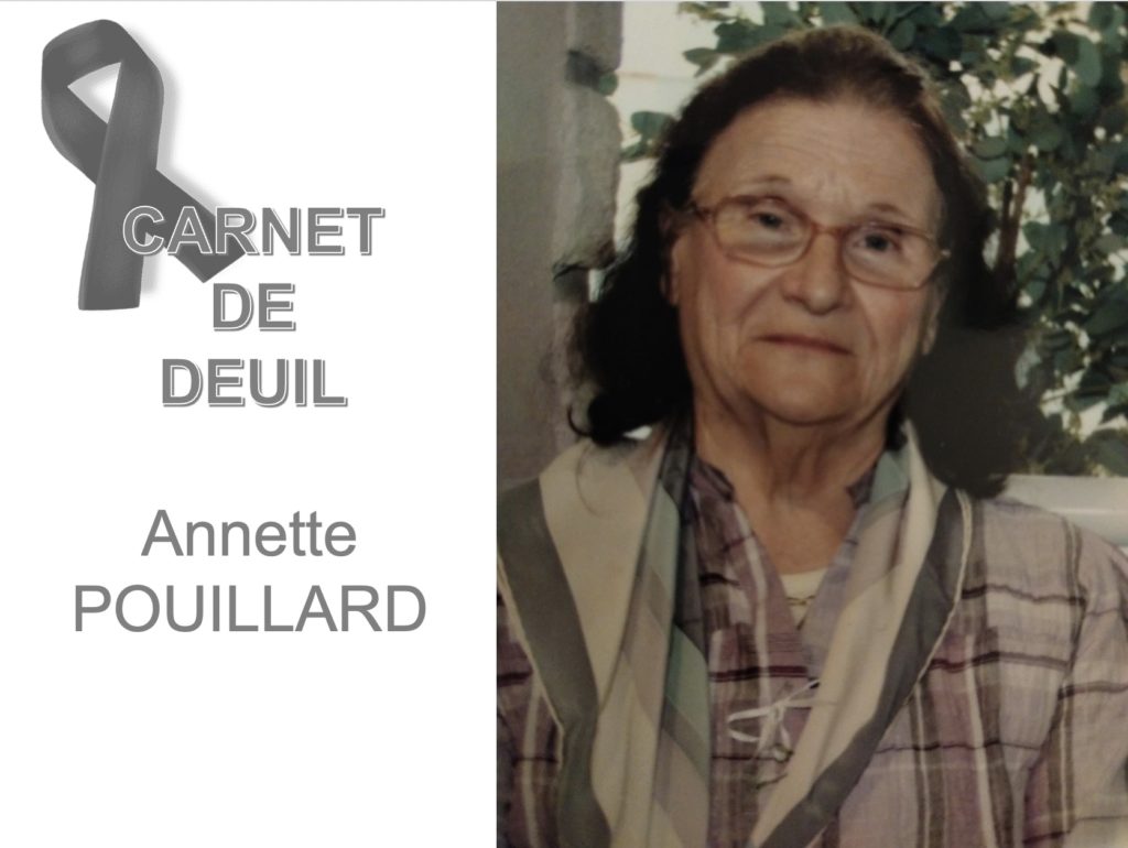 décès Annette Pouillard1
