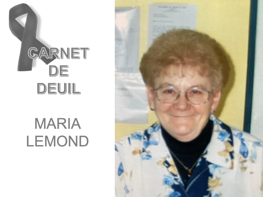 décès de Maria LEMOND1