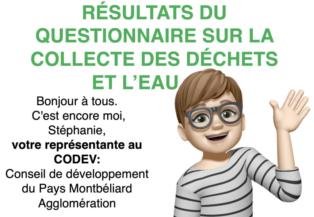 RÉSULTATS SUR LE QUESTIONNAIRE DES DÉCHETS ET L’EAU