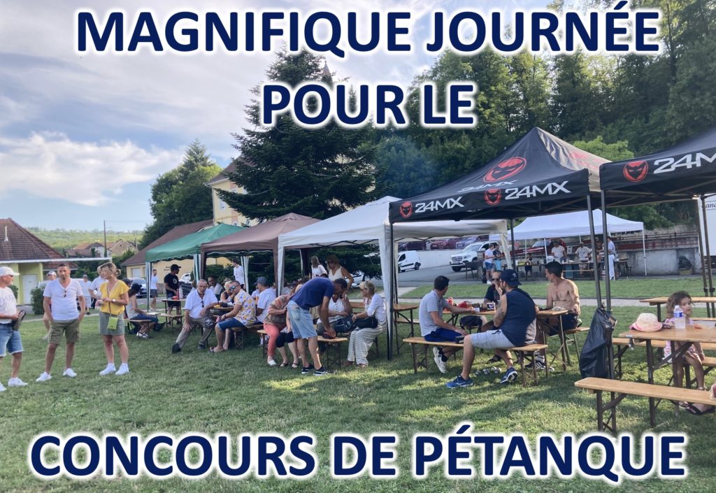 MAGNIFIQUE JOURNÉE POUR LE CONCOURS DE PÉTANQUE