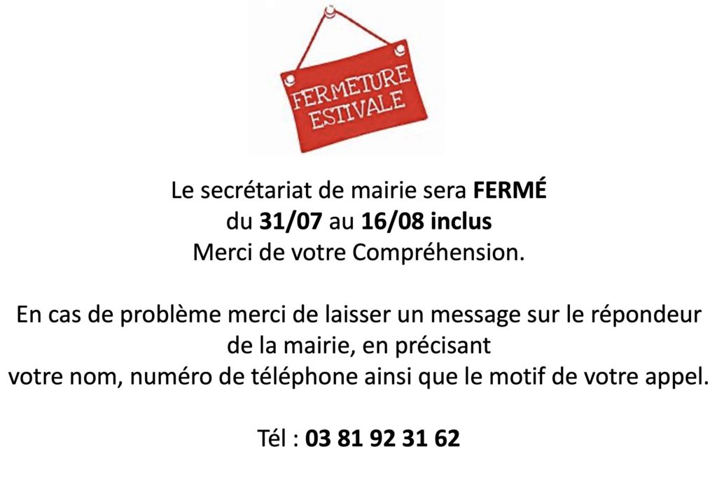 fermeture estivale de la mairie2