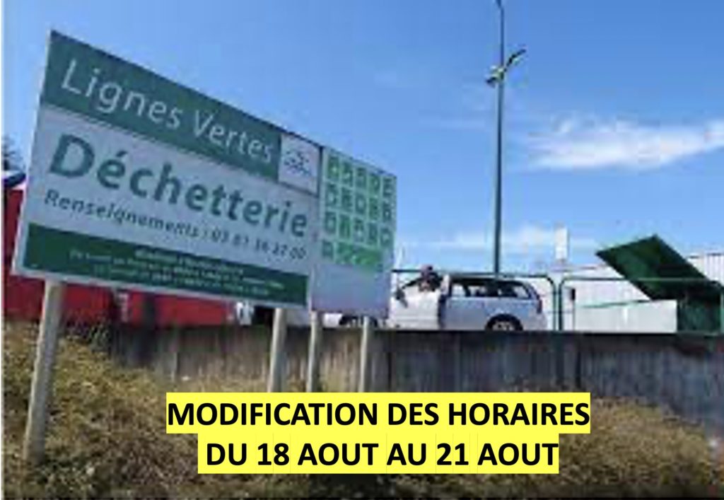 3j horaires aménagés déchèteries1