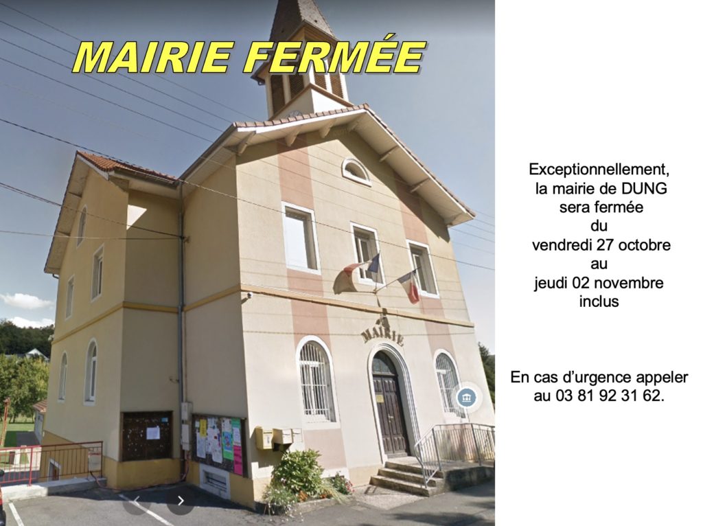 mairie fermée1