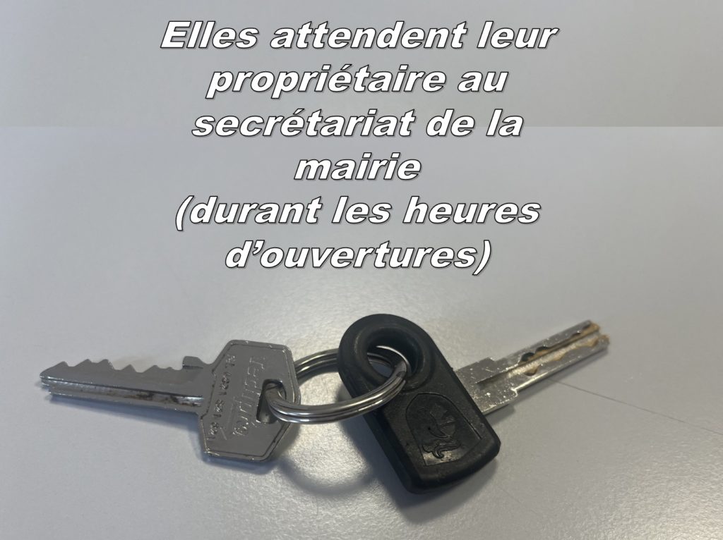 trouvé trousseaux de clés2