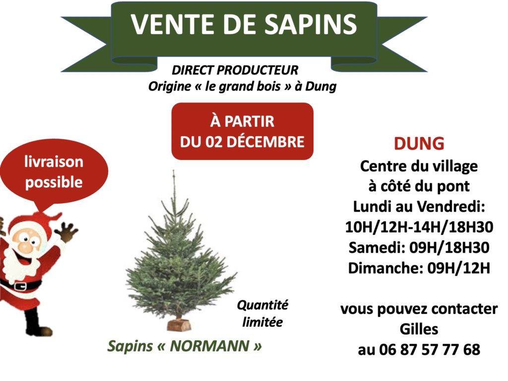 vente de sapins, bière et vin chaud2