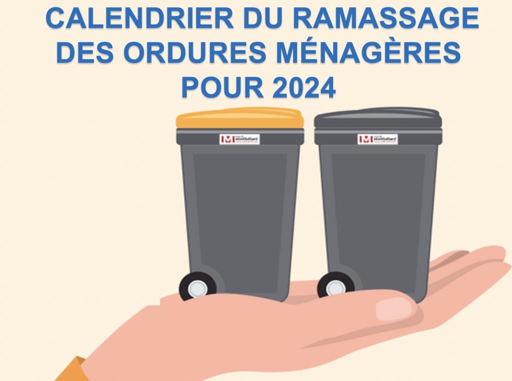 CALENDRIER DE COLLECTES DES DÉCHETS 2024