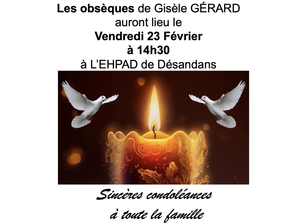 décès Gérard Gisèle10
