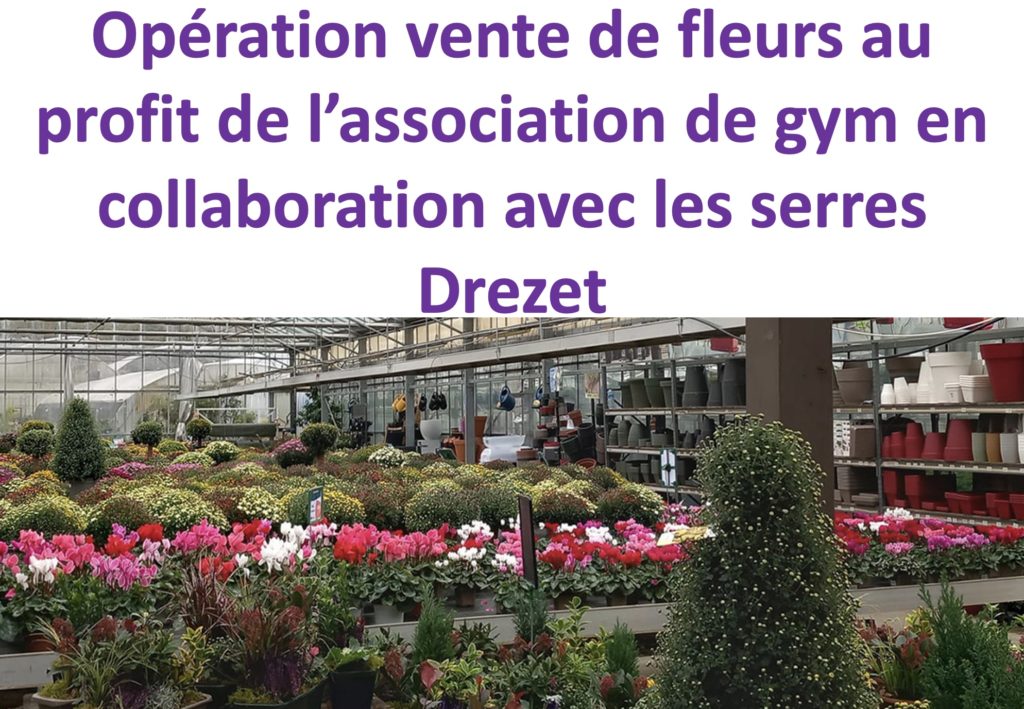 opération vente de fleurs gym1