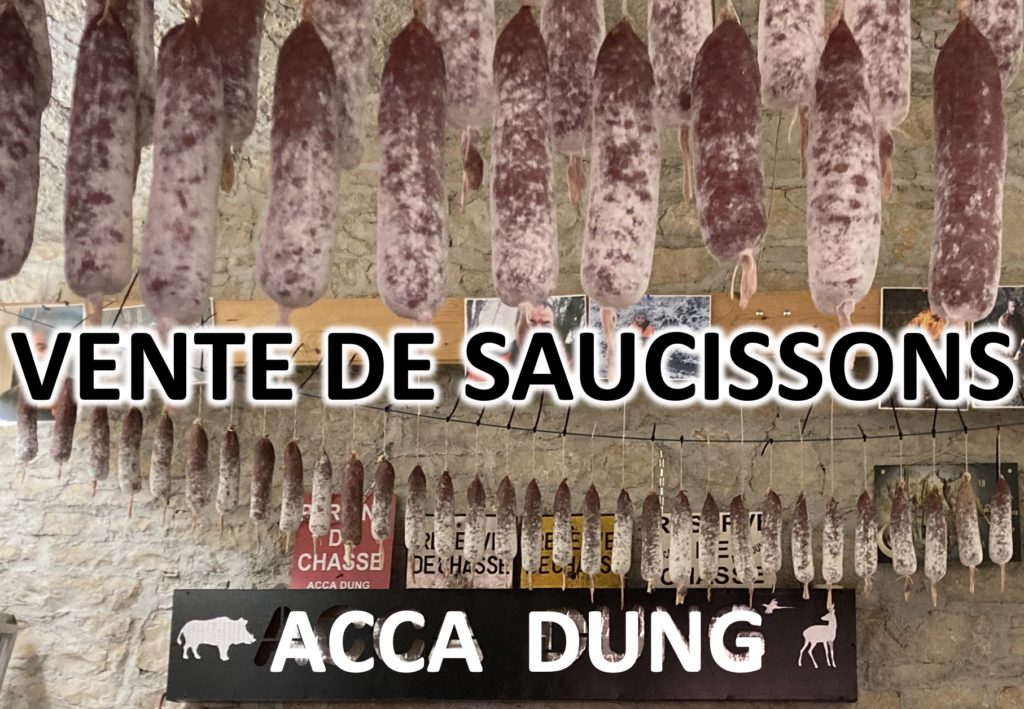 vente de saucissons de sanglier chasseurs1