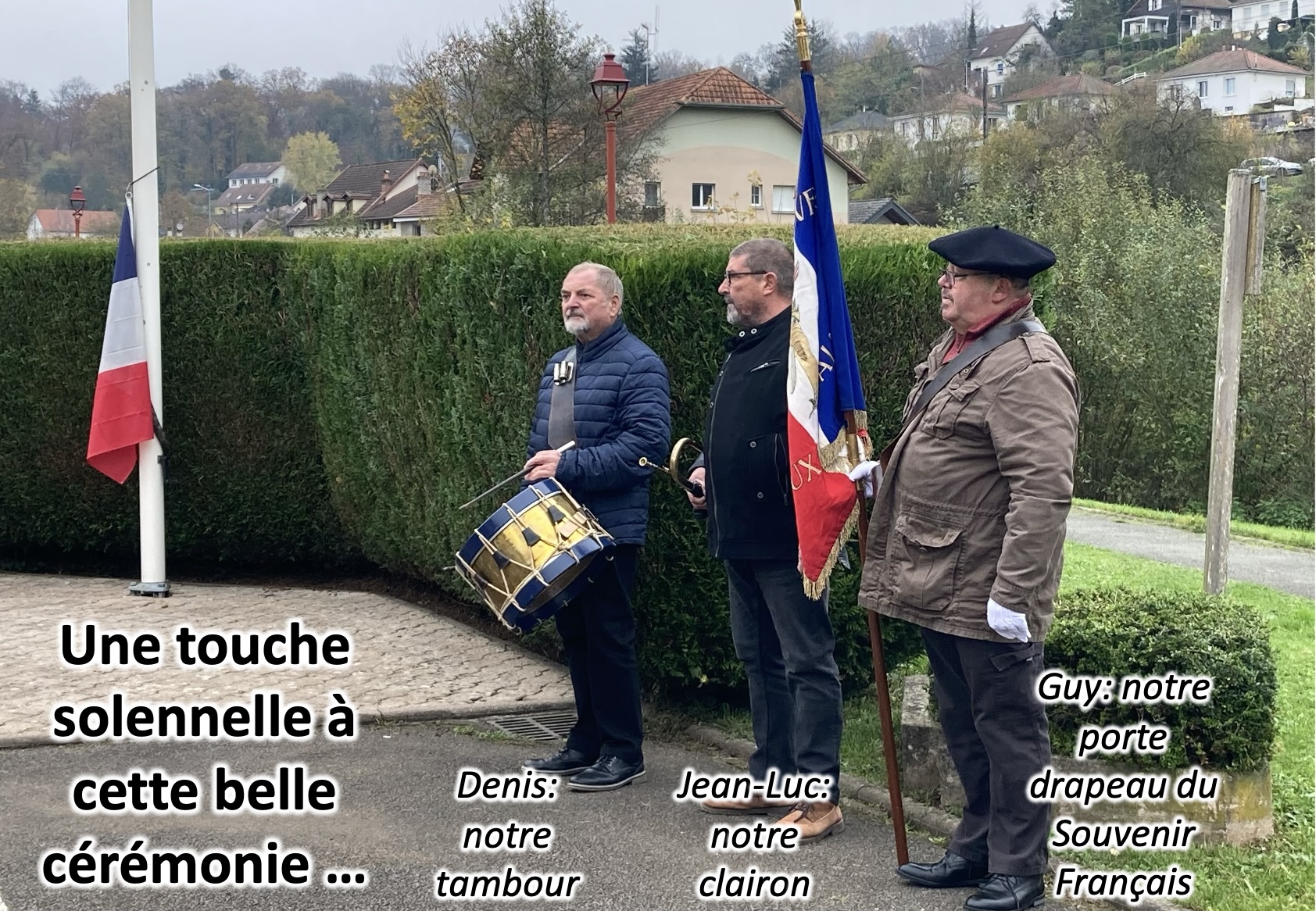Cérémonie à 11h devant le monument aux morts