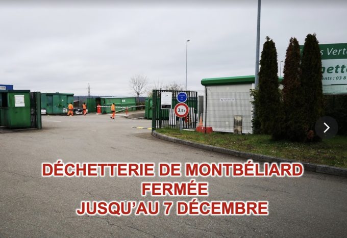 déchetterie fermée1