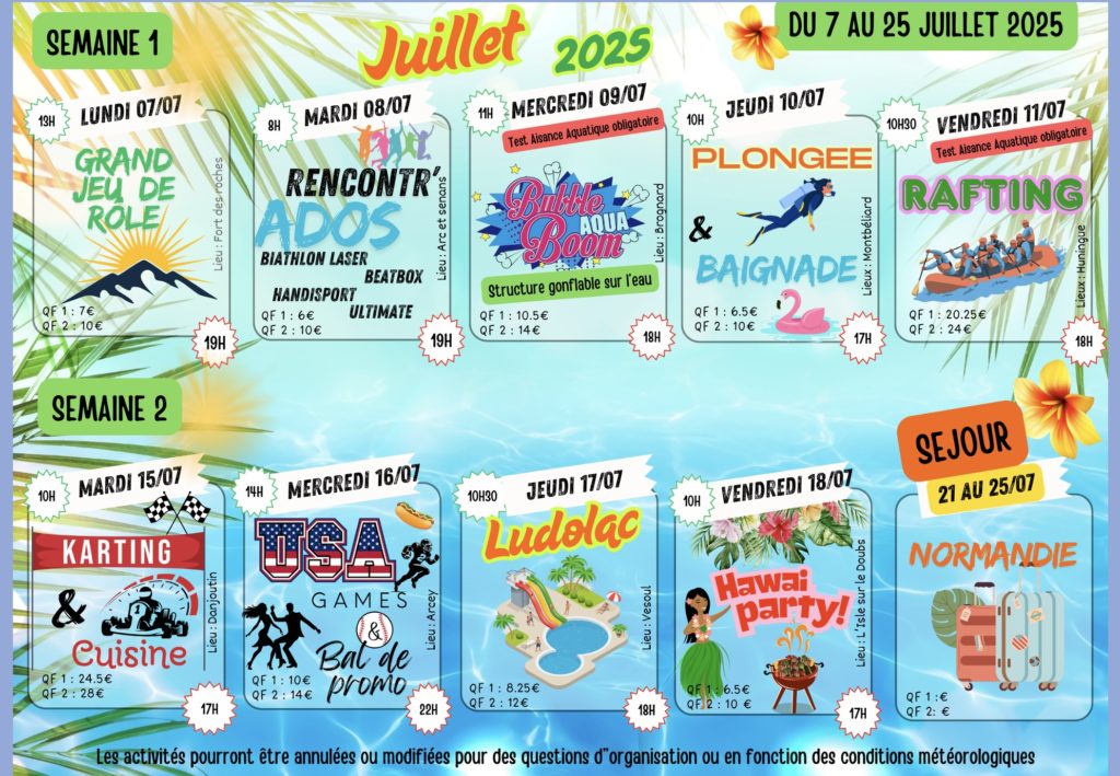 club ados juillet3