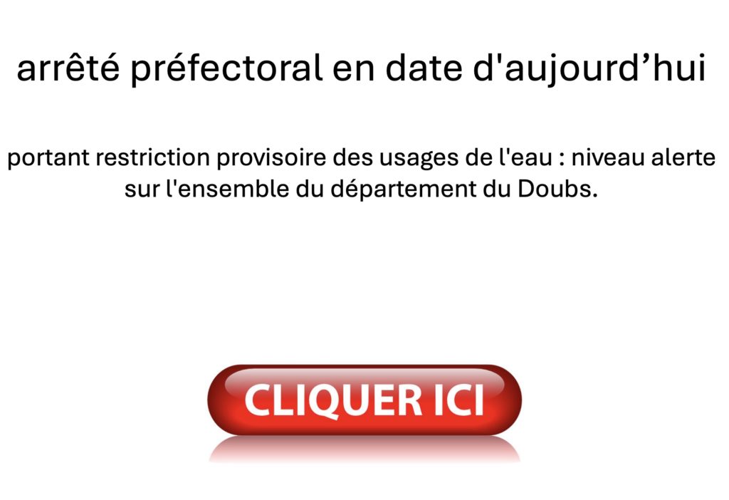 arrêté préfectoral sécheresse2