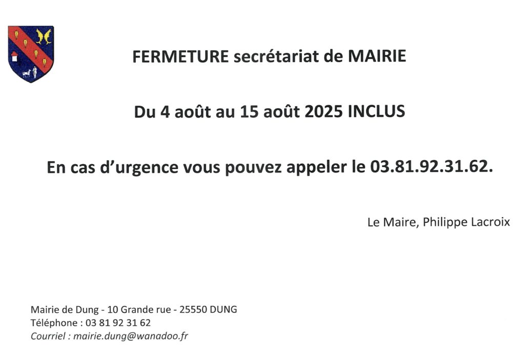 fermeture estivale2