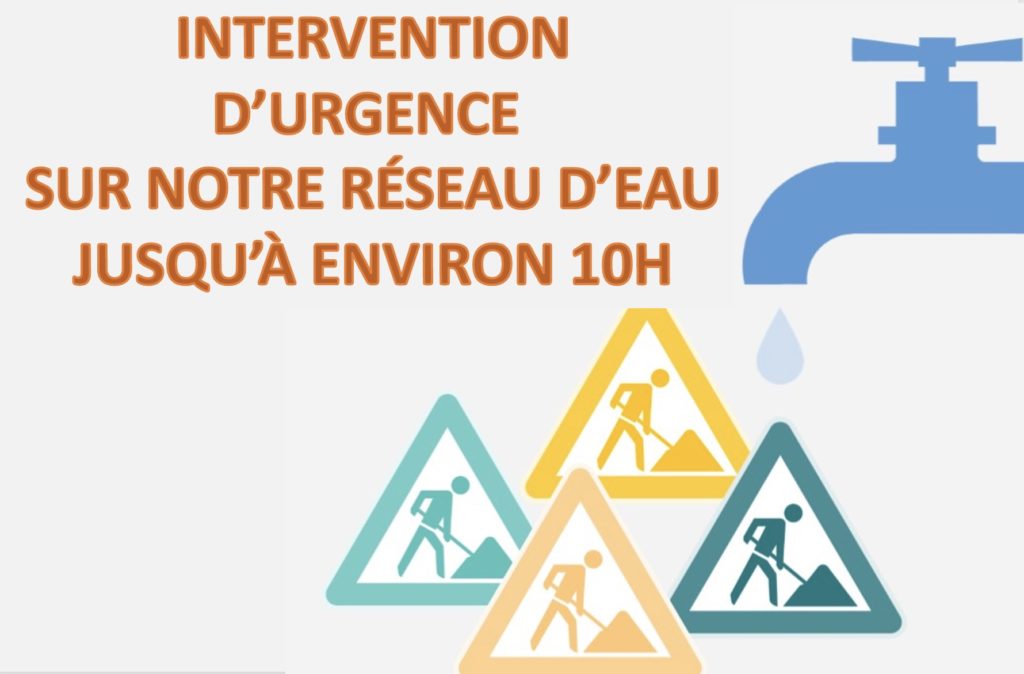 TRAVAUX SUR NOTRE RÉSEAU D’EAU