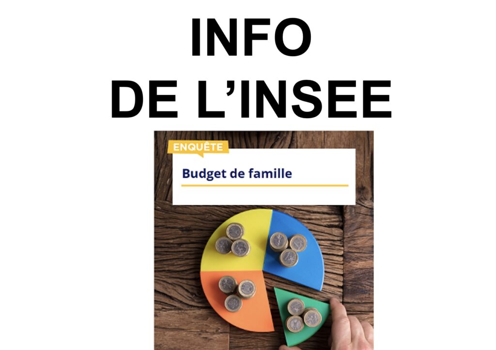 enquête de l'Insee sur le budget des ménages1